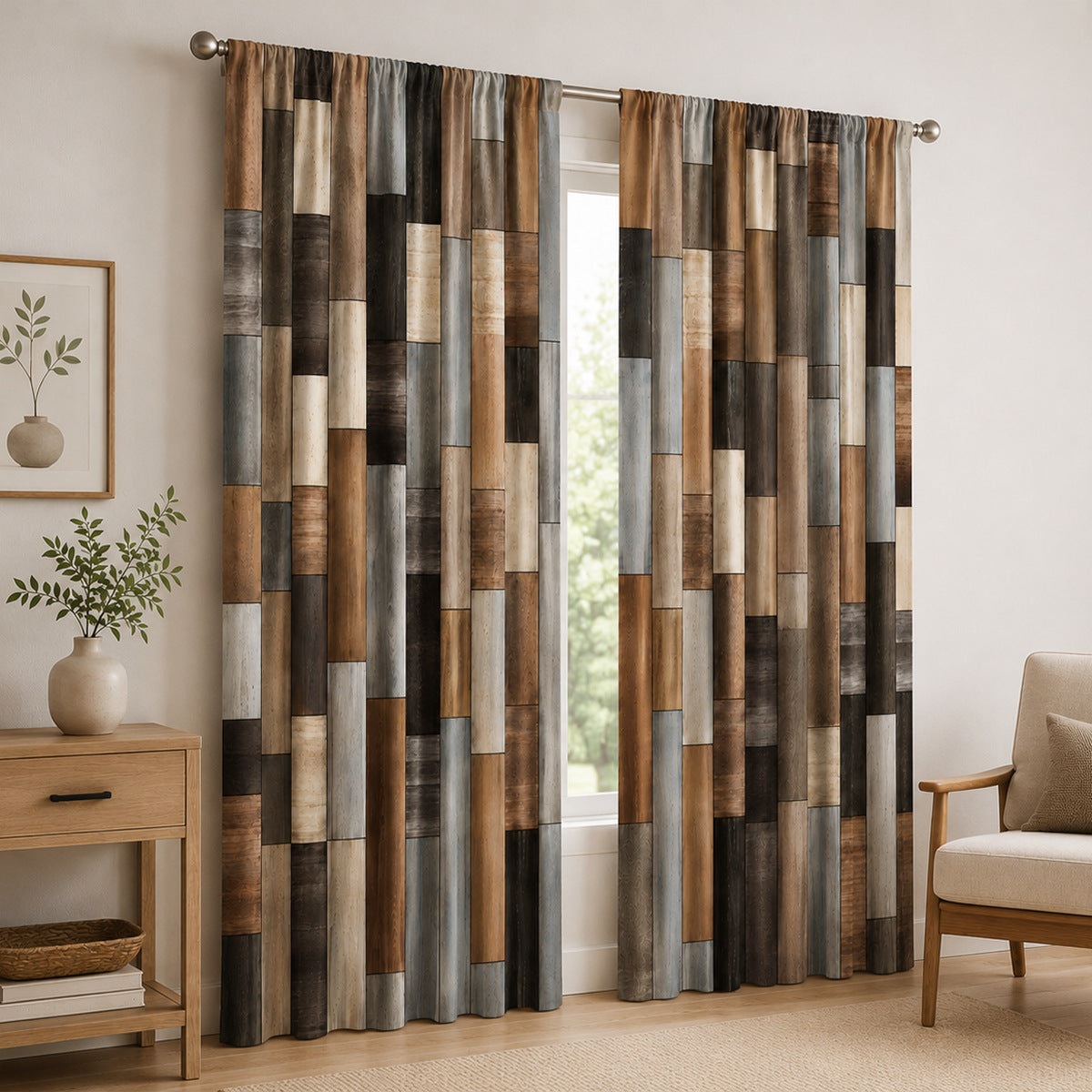 Glasmalerei Inspirierte Dekorative Fenster Vorhänge