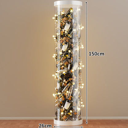 Hohe klare acryl vertikale Display-Zylinder für Mini-Parfüm- & Probeflaschen-Sammlung