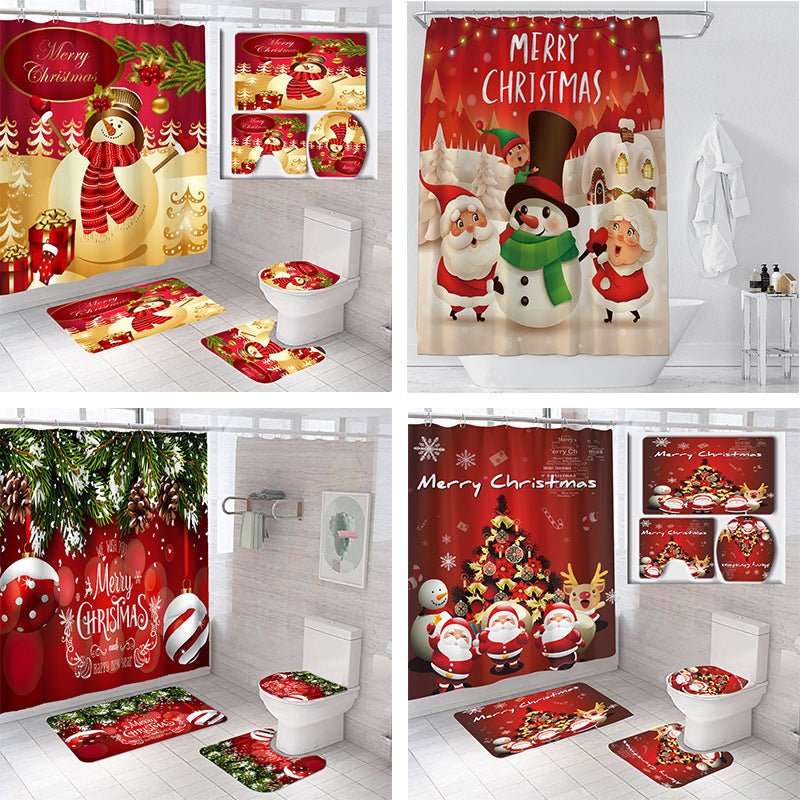 Weihnachtliches Badezimmer-Set Brehn