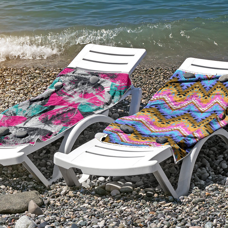 Strandtuch aus hautfreundlicher Mikrofaser mit kreativem Mustermix Brehn
