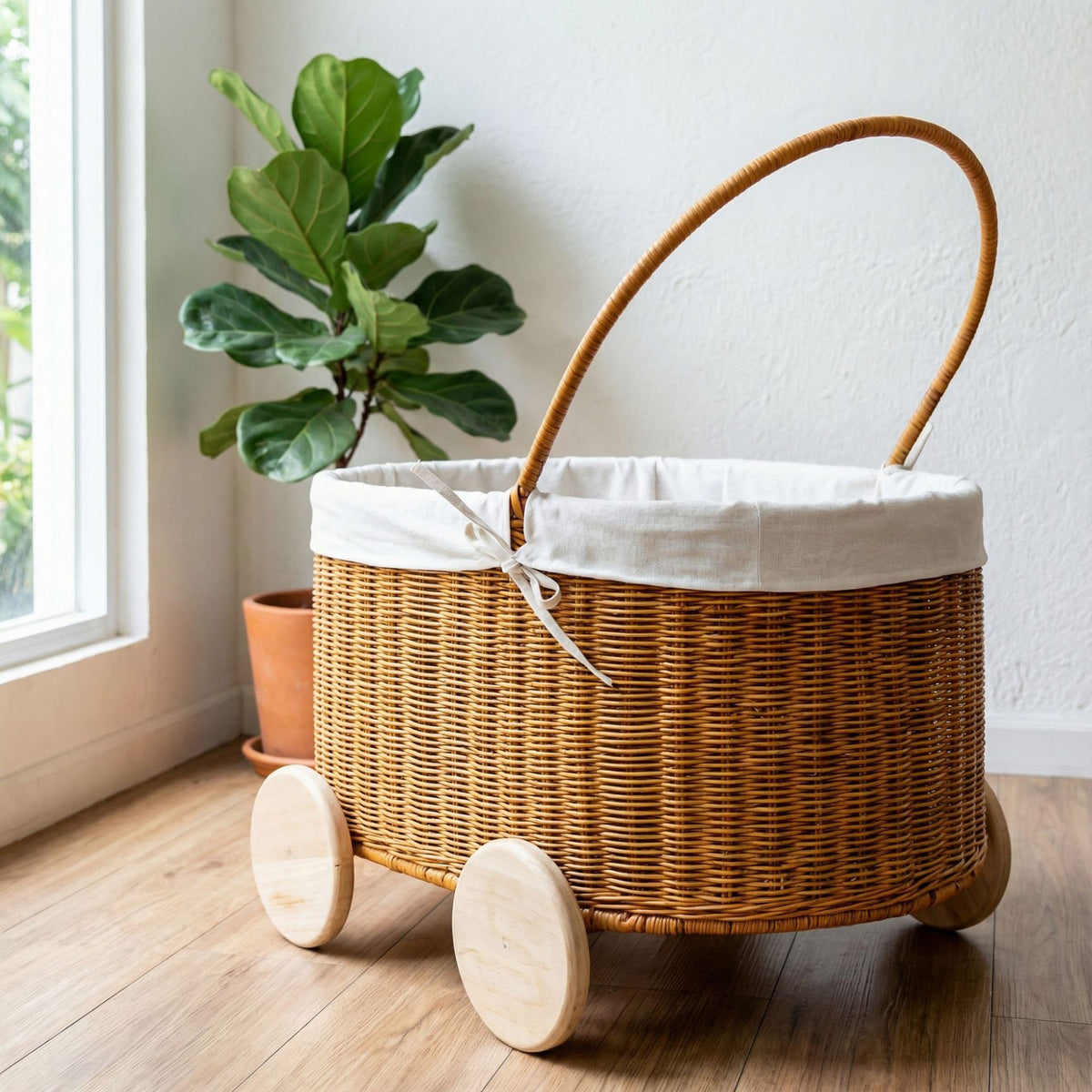 Rollen Woven Storage Cart Brehn
