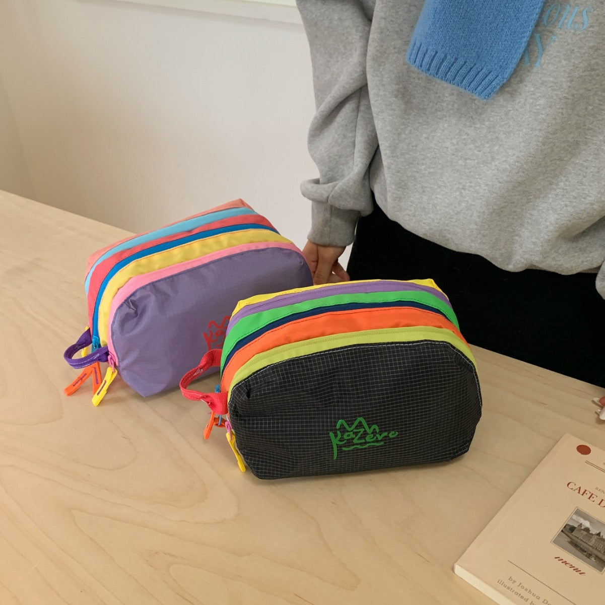 Multi-Reißverschluss Kosmetiktasche Brehn