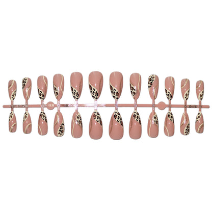 Künstlerisches Leopardenmuster-Nail Design
