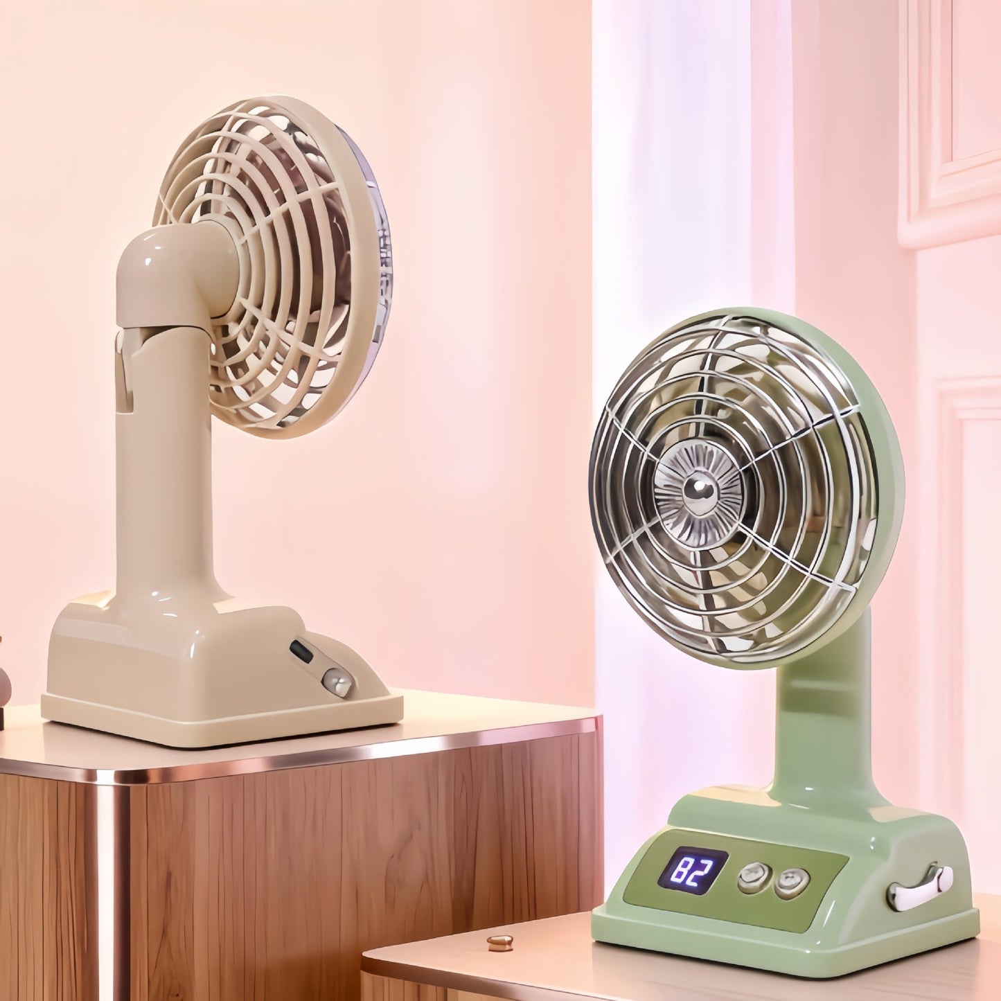 Frauen tragbarer Tischventilator mit digitaler Steuerung Brehn