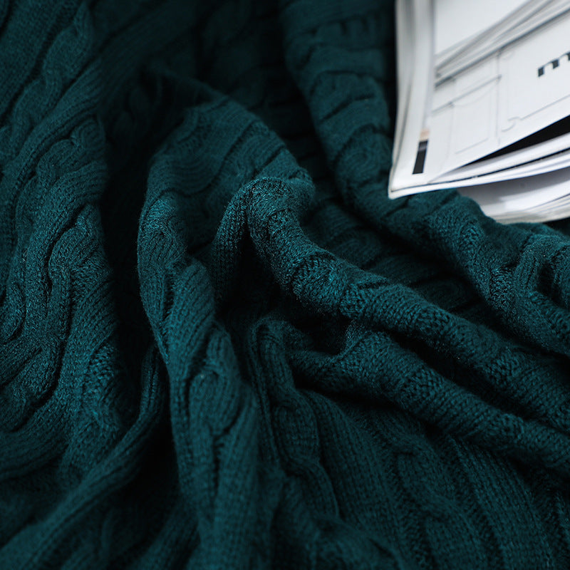 Home Gemütliche Strickdecke