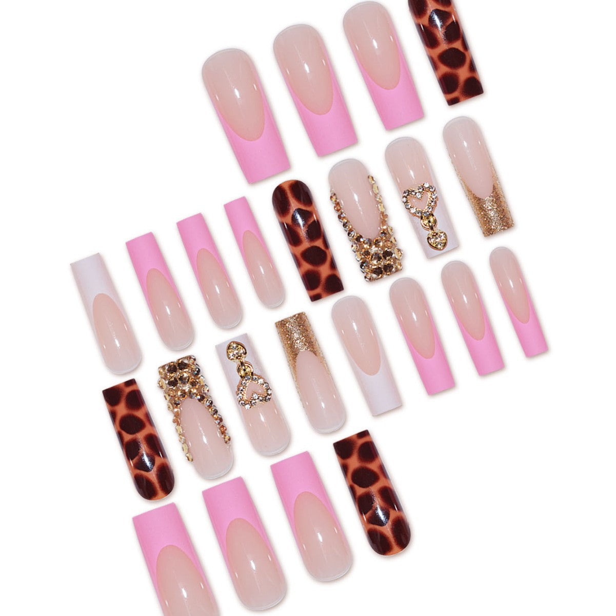 Luxuriöse Designer Press-On Nagelverzierungen Brehn