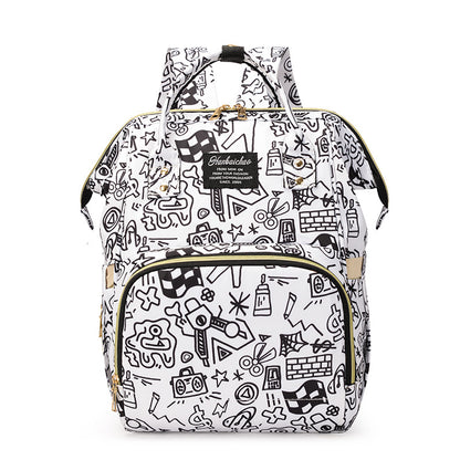 Künstlerisch gemusterter Rucksack
