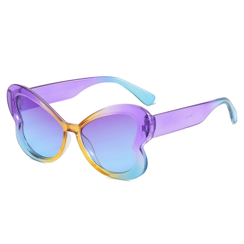 Damen Oversized-Sonnenbrille im verspielten Schmetterlingsdesign Brehn