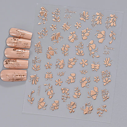 Floral Decorative Nail Art Aufkleber