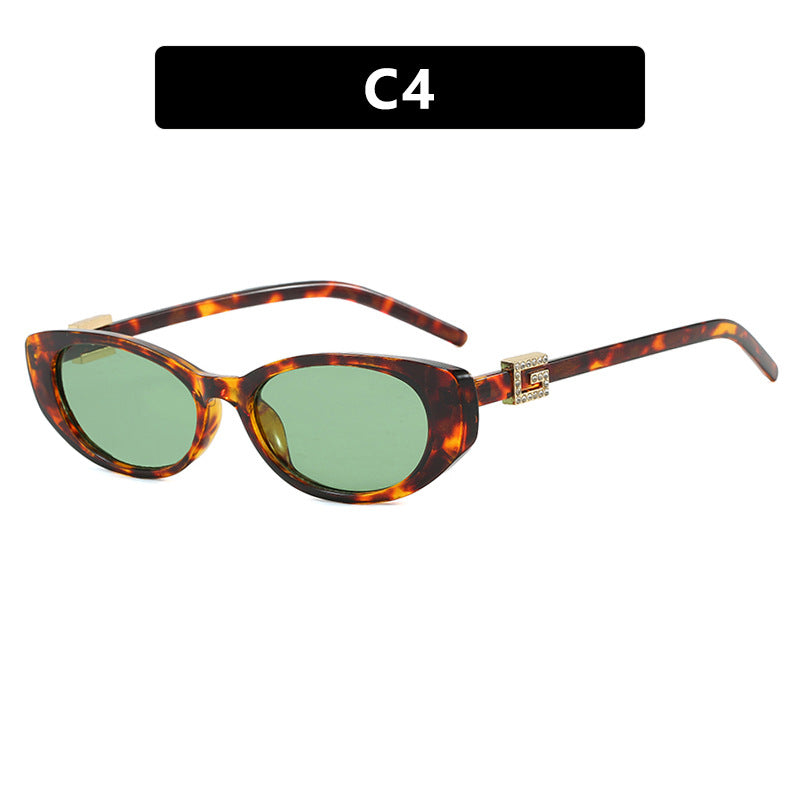 Damen cat-eye Sonnenbrille mit elegantem Metallrahmen und schützendem UV-Filter Brehn