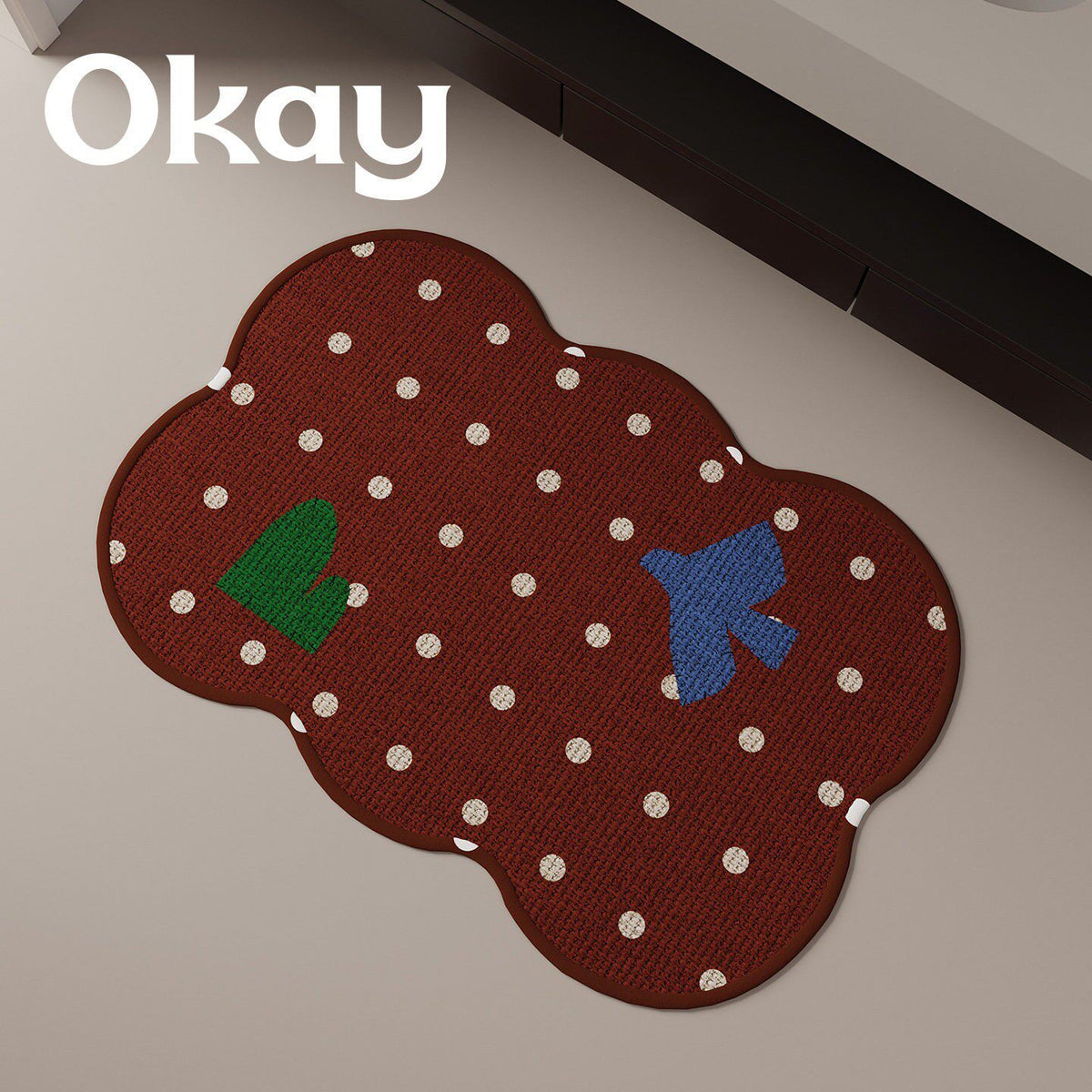 Cloud-shaped Woven Decorative Area Rug