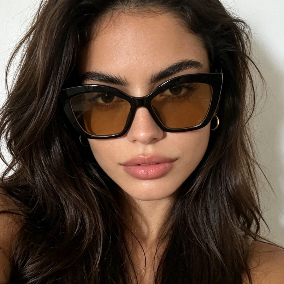 Damen extravagante Cat-Eye Sonnenbrille Brehn