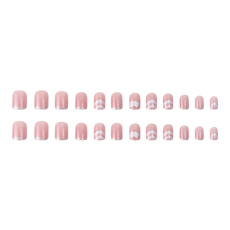 Elegantes Gel Press-On-Nagelset Brehn