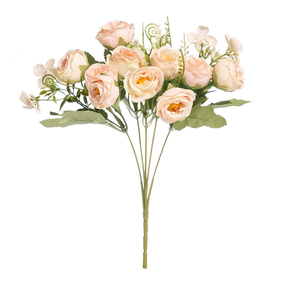Lebensechter Rosenstrauß Stiel