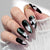 Floral Accent Press-On Nails Set Brehn