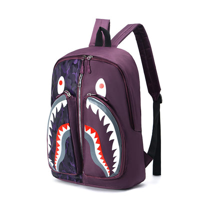 Haifisch-Themen Cartoon Rucksack
