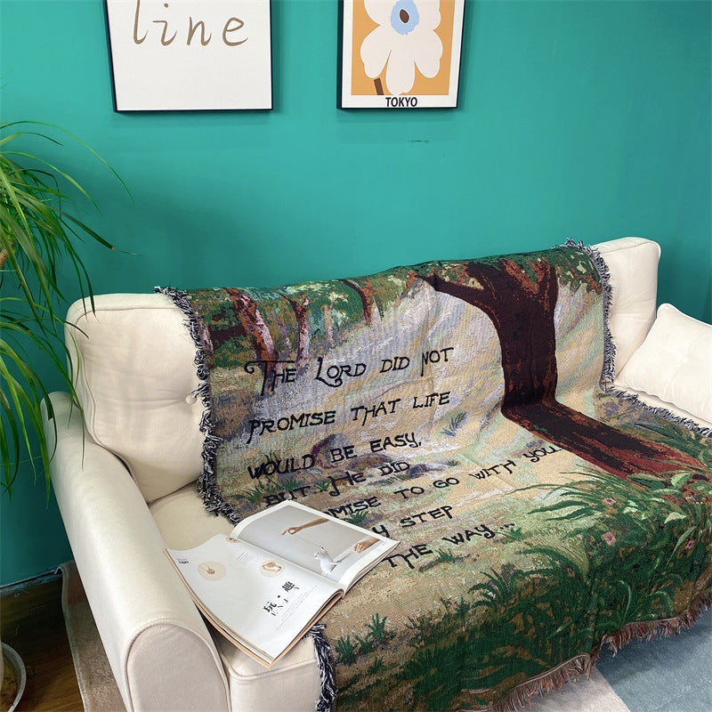 Inspirierende Wandteppich-Wurfdecke