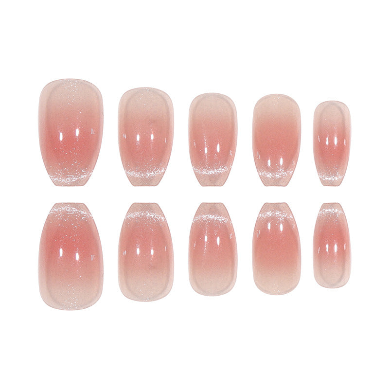 Elegante Glänzende Gel Aufklebenägel Brehn