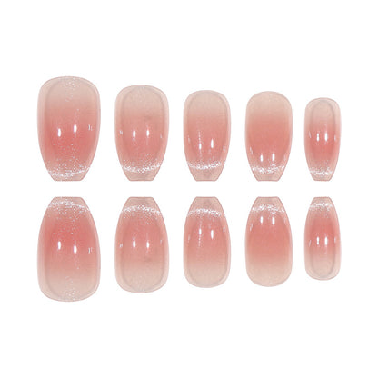 Elegante Glänzende Gel Aufklebenägel Brehn
