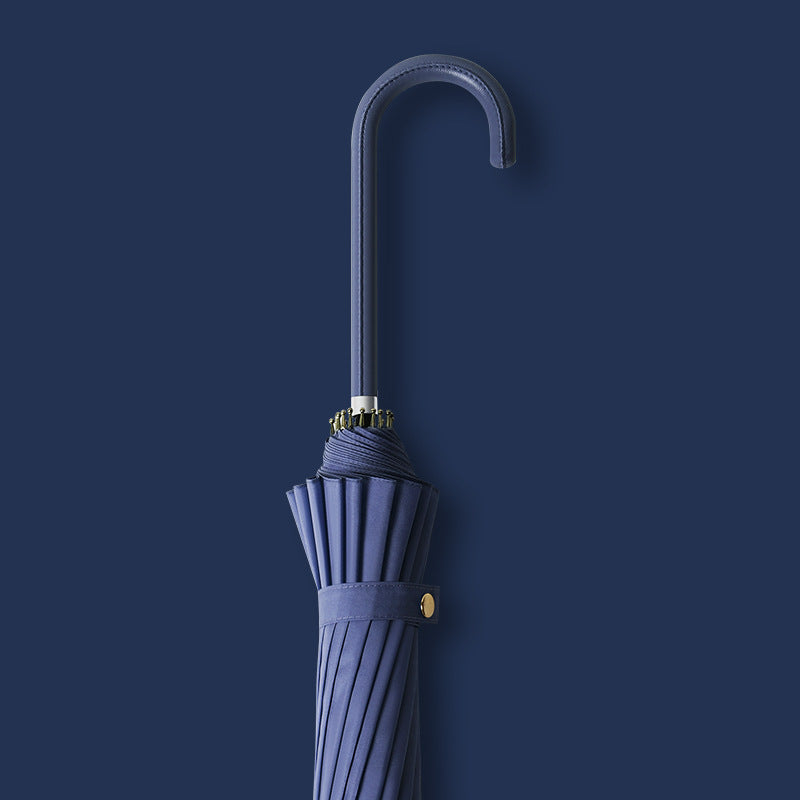 Damen eleganter und windfester Faltregenschirm mit ergonomischem Griff Brehn