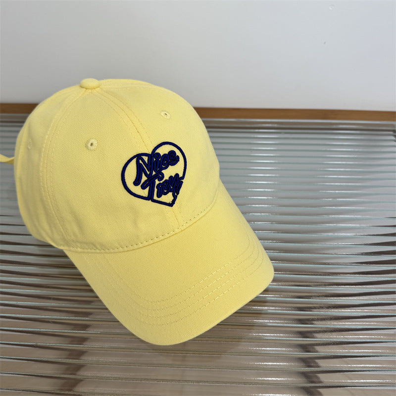 Frauen Bestickte Herz-Detail Baseballmütze Brehn