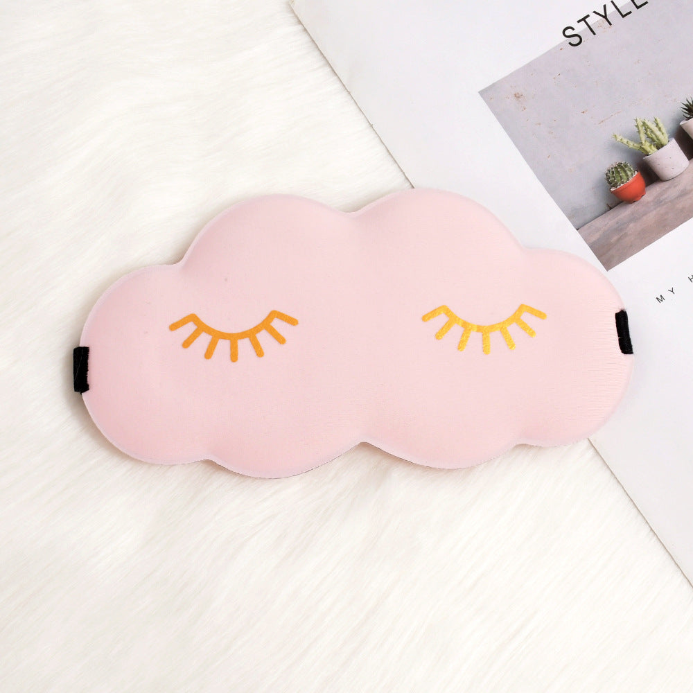 Damen nan niedliche Wolken Schlafmaske aus Memory-Schaum mit ergonomischer Polsterung und verstellbarem Elastikband Brehn