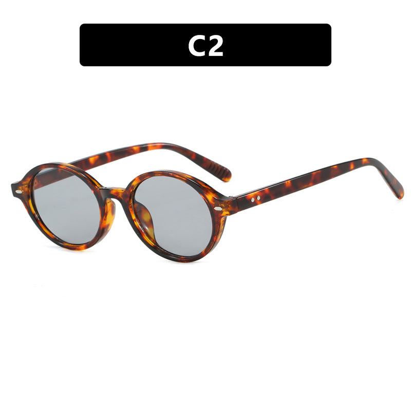 Damen runde Sonnenbrille mit modernem Design und polarisierten Gläsern Brehn