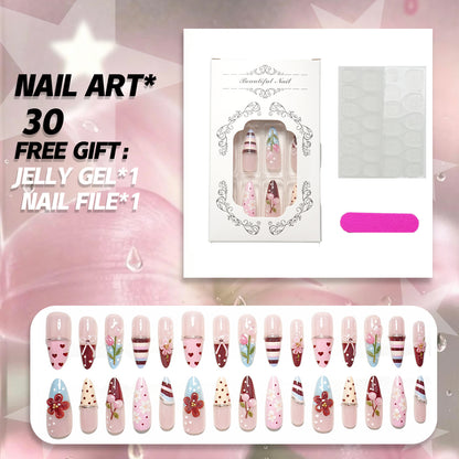 Elegantes Nagelkunst Press-On Kit