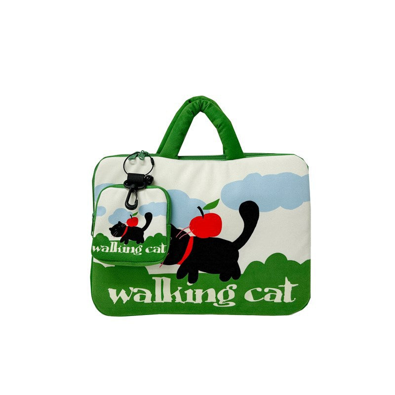 Laptoptasche mit Kreativem Katzenmuster Brehn
