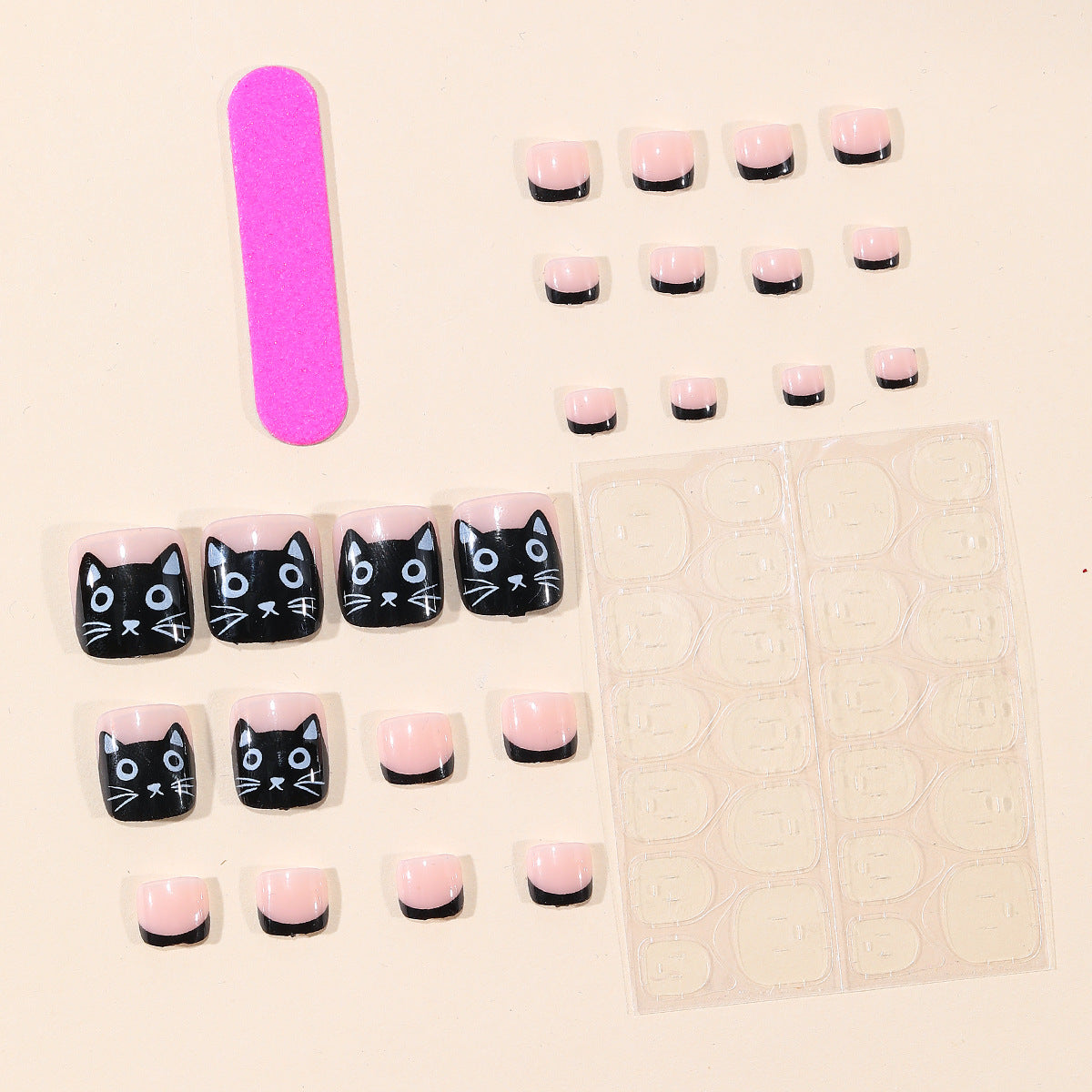 Verspielt Katzenthemen-Nagelkunst-Kit Brehn