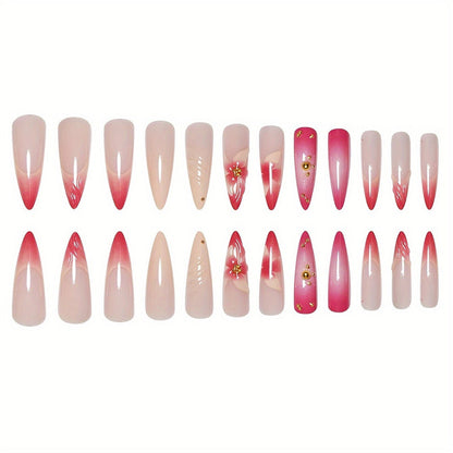 Künstlerisches Floral Nageldesign Brehn