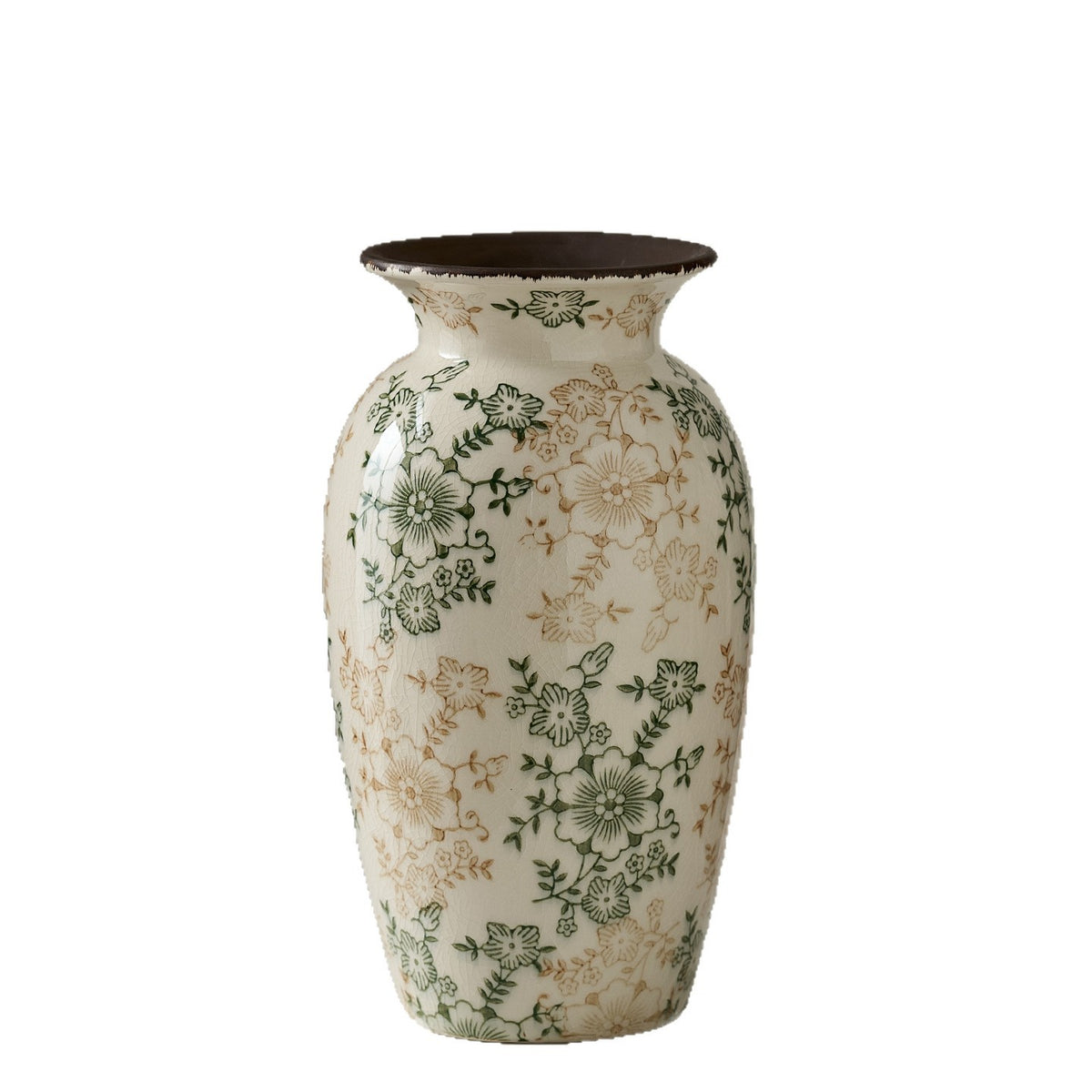 Dekorative Porzellanvase mit floralem Design Brehn