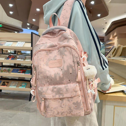 Trendige Sterne und Monde Muster Rucksack Brehn