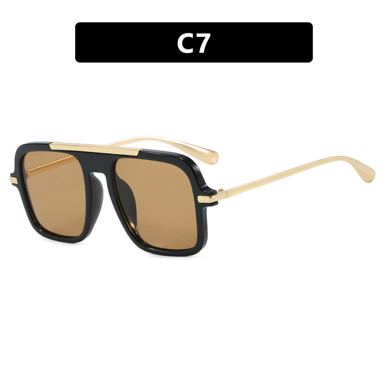Damen quadratische Sonnenbrille mit luxuriösem Metallrahmen und robusten Gläsern Brehn