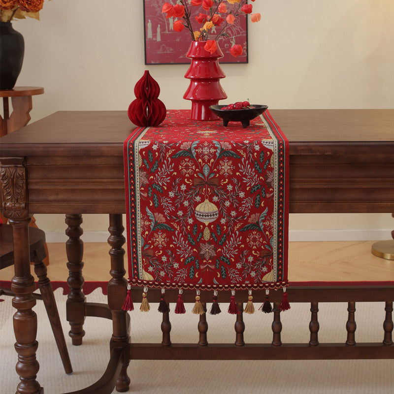 Dekorativer Blumendesign Tischläufer