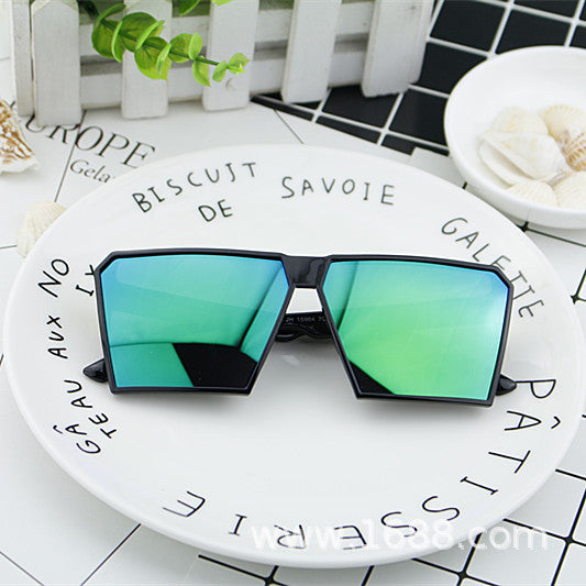 Damen Modische Sport-Sonnenbrille mit eckigem Rahmen und verspiegelten Gläsern Brehn