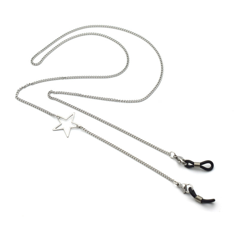 Stylischer geometrischer Ketten-Brillenhalter Brehn