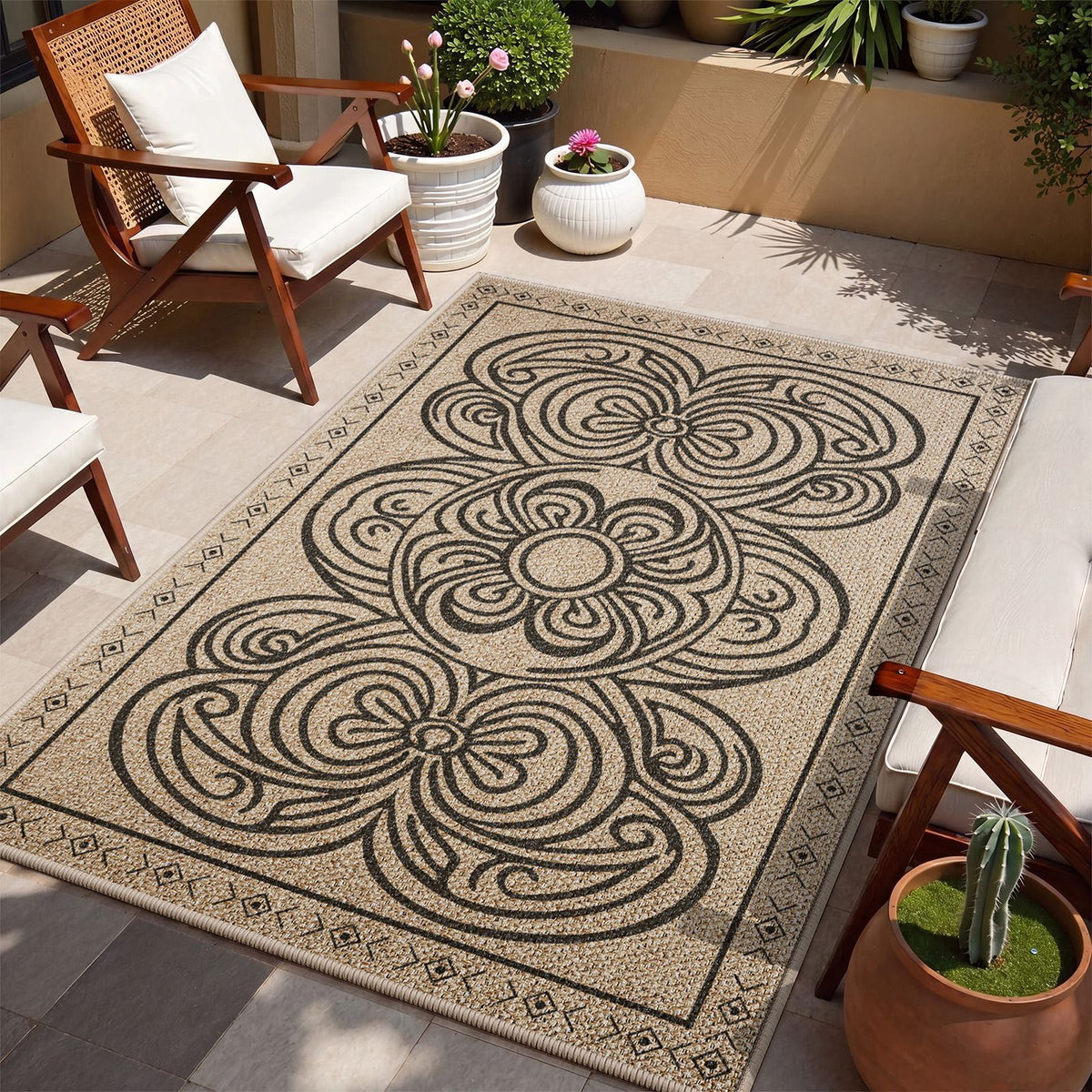 Outdoor Dekorativer Bereich Teppich