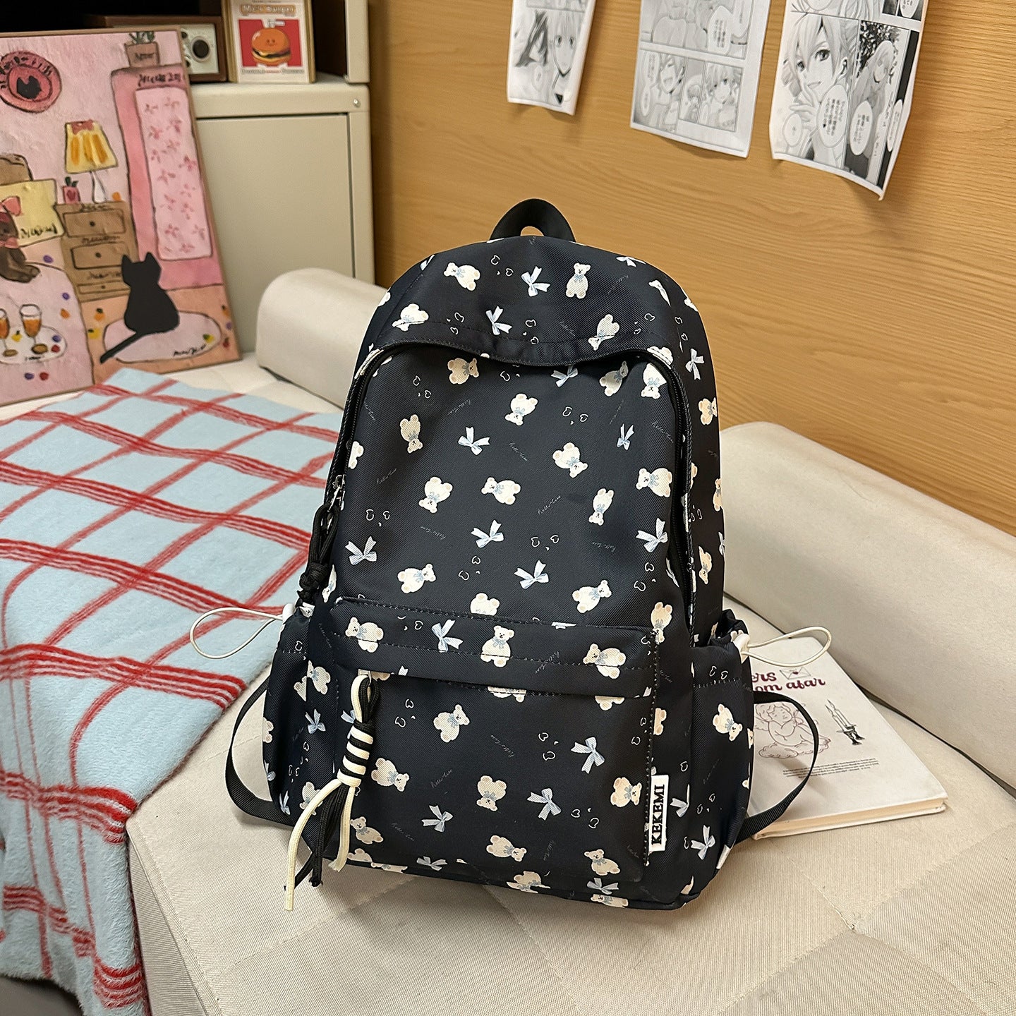 Charmanter Blumenmuster-Rucksack Brehn