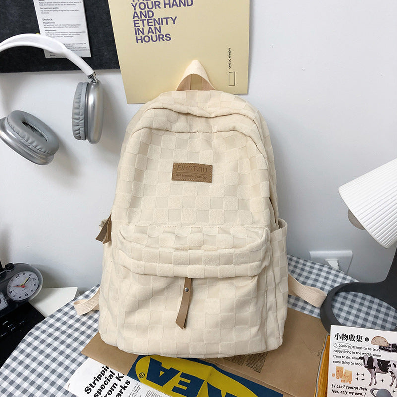 Gepunkteter Texturierter Schulrucksack Brehn