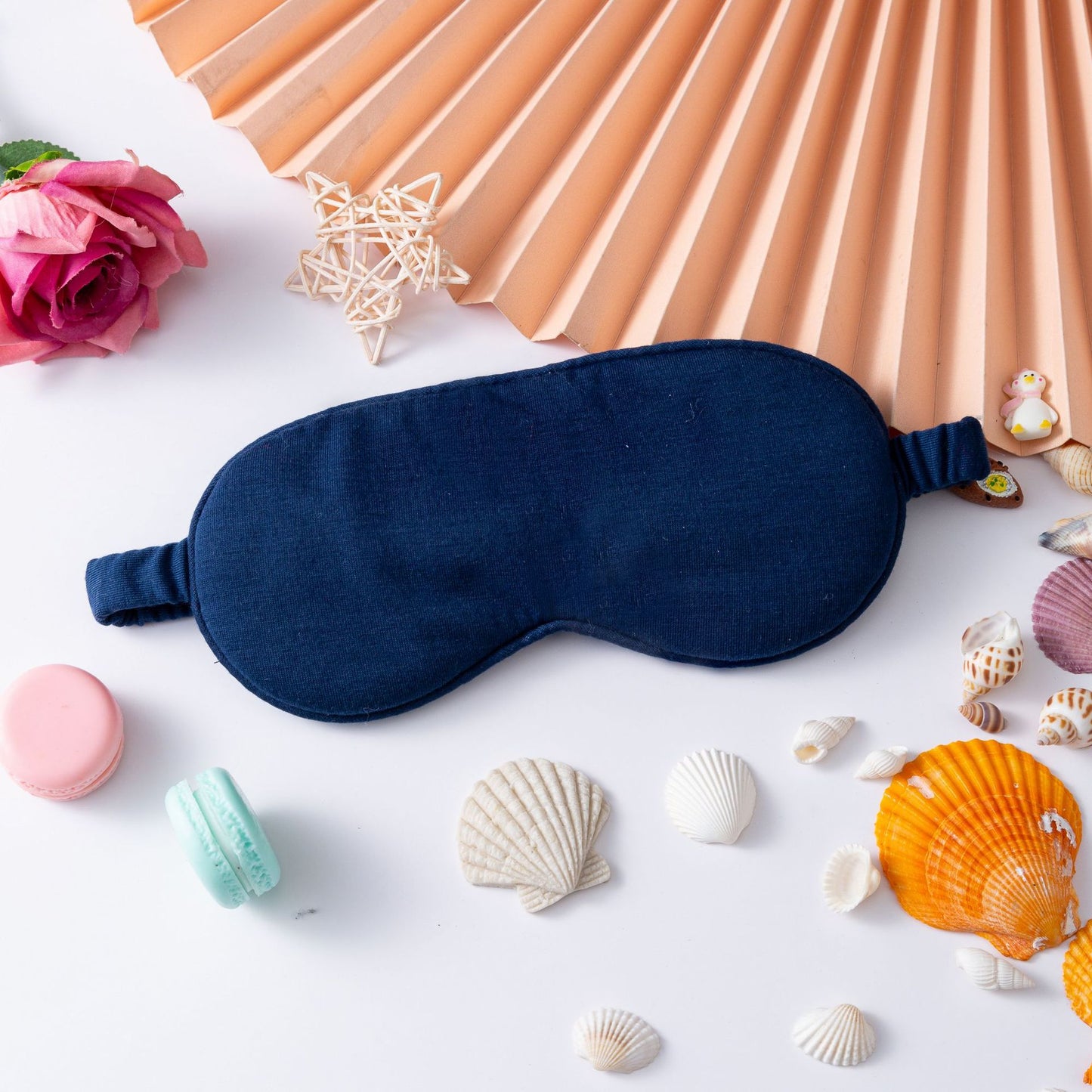 Damen nan leichte Baumwoll Schlafmaske mit ergonomischer Polsterung und elastischem Komfortband Brehn