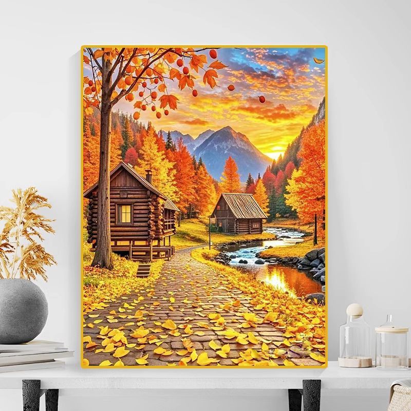 Herbstlandschaft Leinwanddruck Brehn