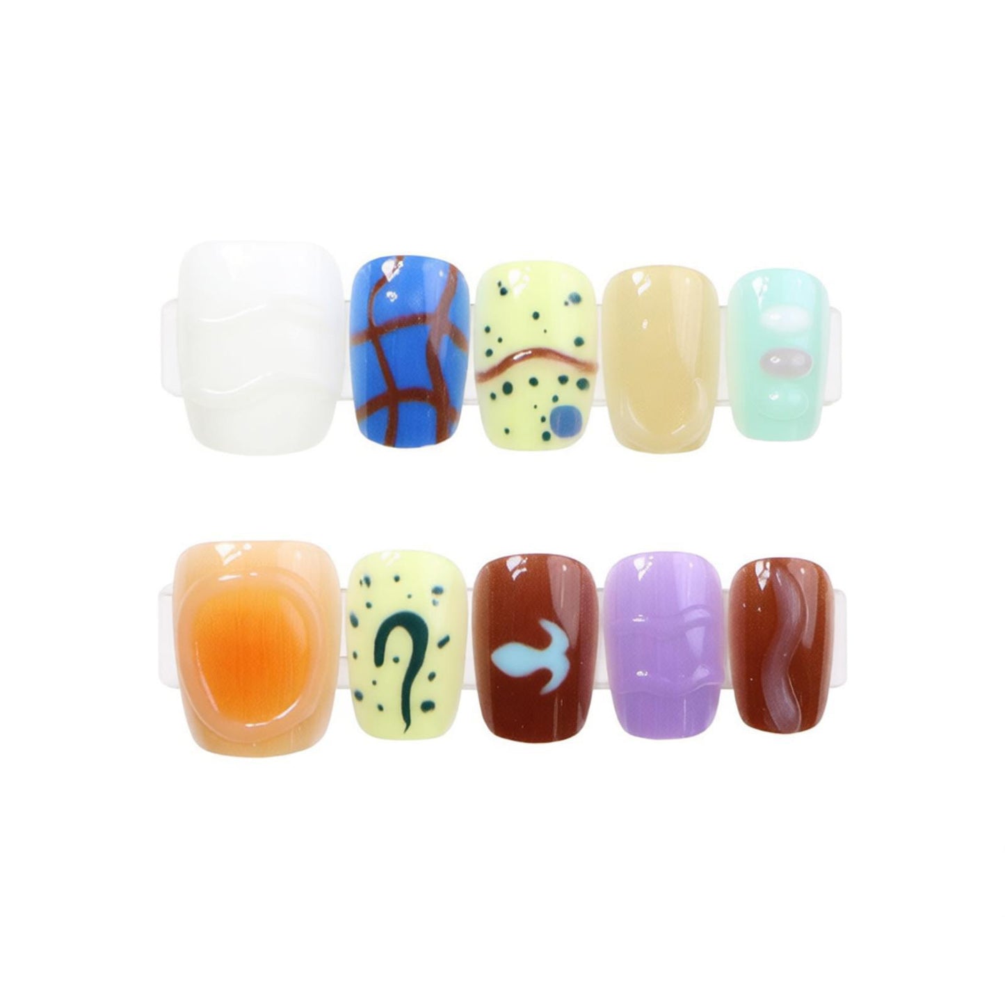 Kreative Abstrakte Nagelkunst Kollektion Brehn