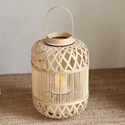Stilvolle Rattan Laterne Brehn