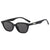 Vintage-inspirierte übergroße eckige Sonnenbrille Brehn