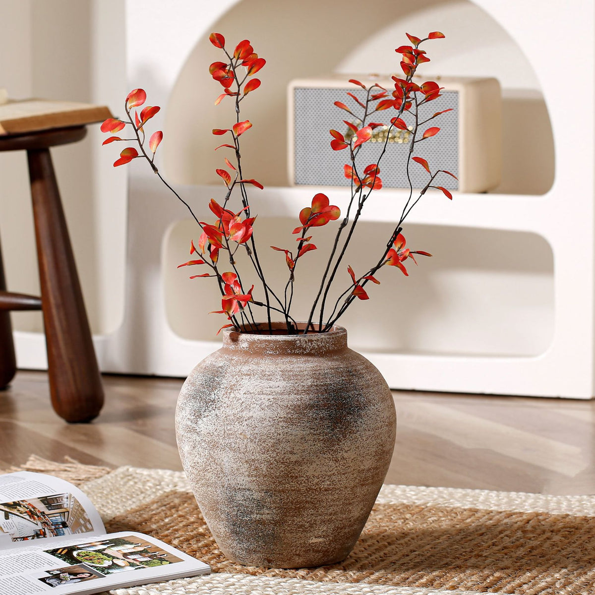 Handgefertigte Terrakotta Vase Brehn