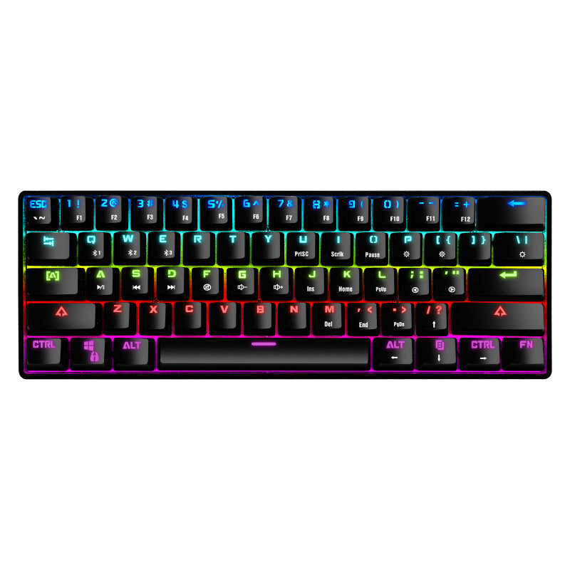 Kompakte mechanische Gaming-Tastatur mit hintergrundbeleuchteten Tasten Brehn