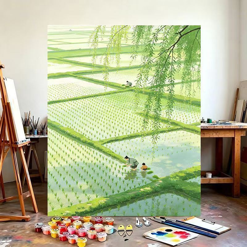 Reisefeld Landschaft Leinwandkunst Brehn