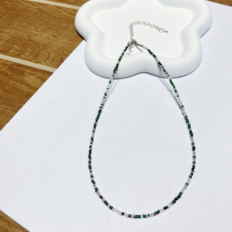 Handgefertigtes Perlen Choker Halsband Brehn