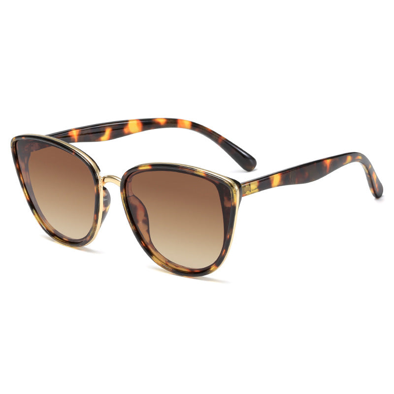 Damen Cat-Eye Sonnenbrille mit transparentem Rahmen und UV-Schutz Brehn